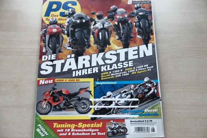 Deckblatt PS Sport Motorrad (08/2012)